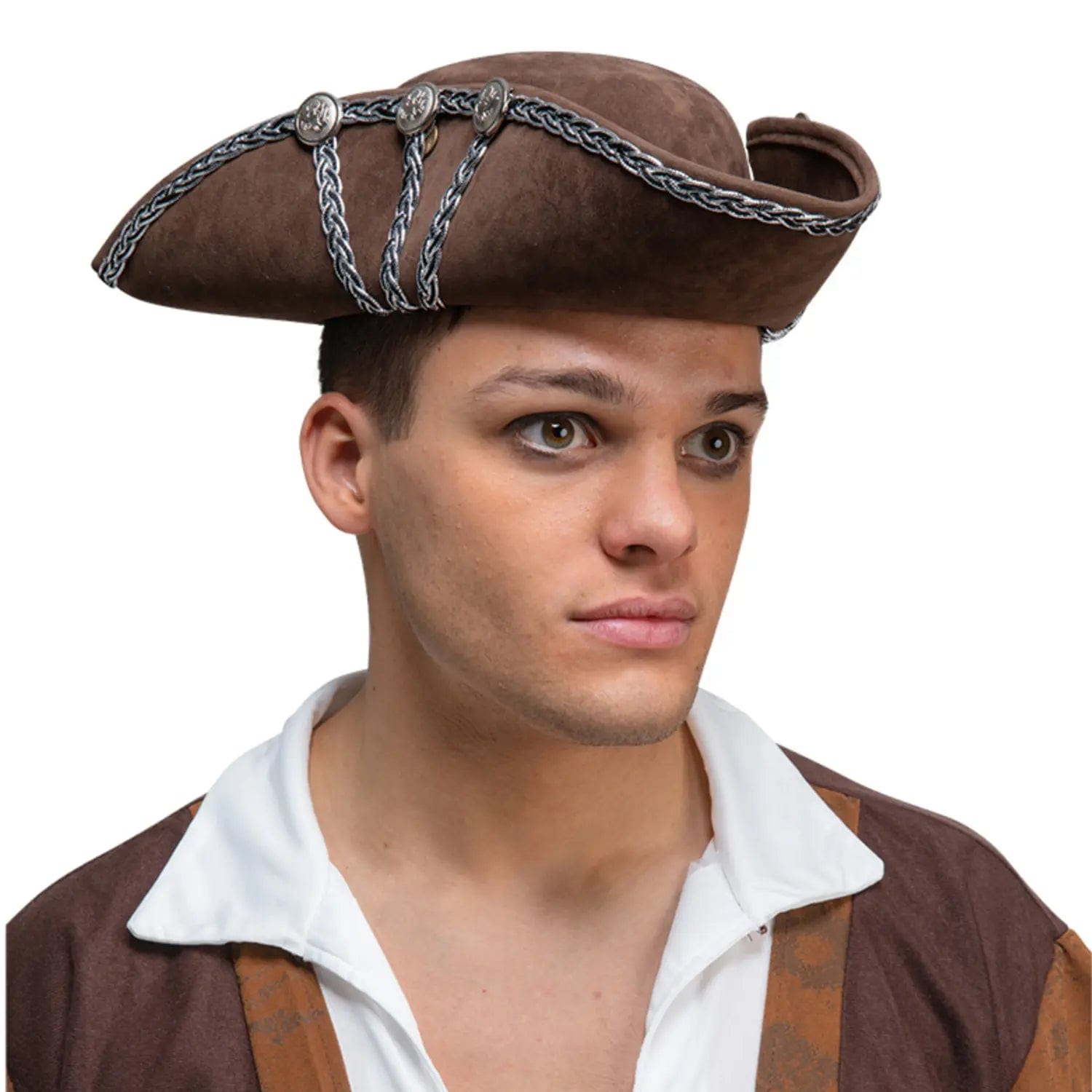 welcome-to-buy-adults-deluxe-brown-pirate-hat-with-silver-trim-enhanced-fit-fashion_0.webp