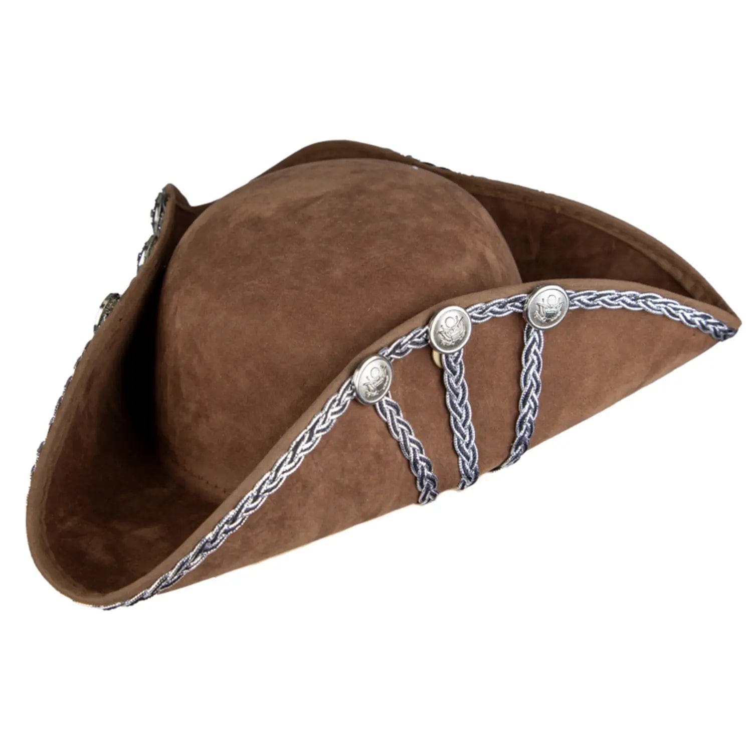 welcome-to-buy-adults-deluxe-brown-pirate-hat-with-silver-trim-enhanced-fit-fashion_1.webp